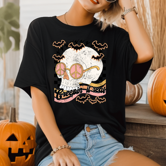 Creepin It Real Adult Graphic Tee