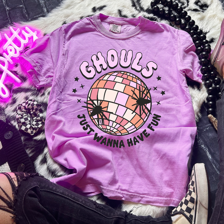 Ghouls Just Wanna Have Fun Comfort Colors Graphic Tee