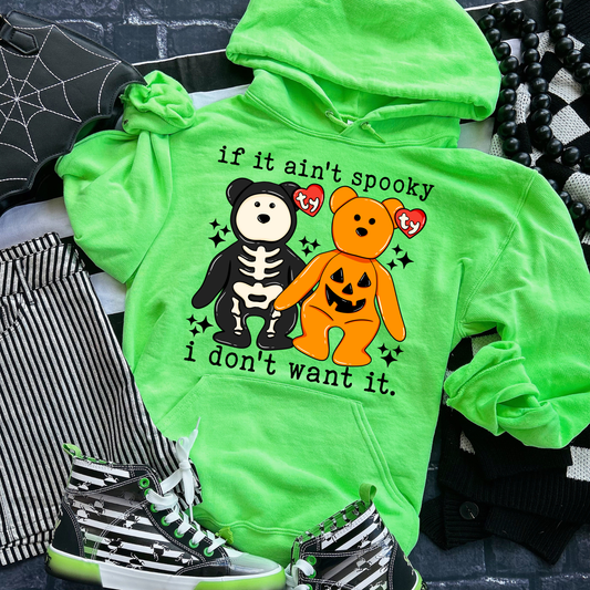 If It Aint Spooky I Dont Want It Halloween Hoodie