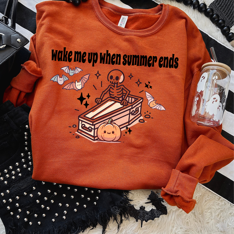 Wake Me Up When Summer Ends Halloween Sweatshirt