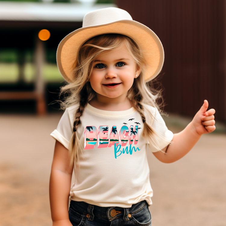 Beach Bum Kids Summer Graphic Tee