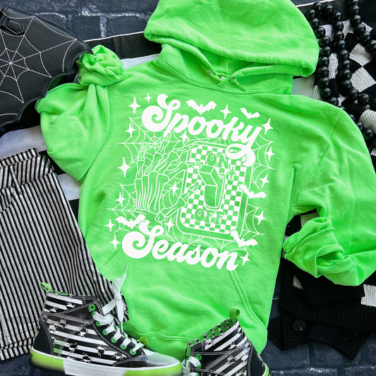 Spooky Season Switch White Halloween Hoodie