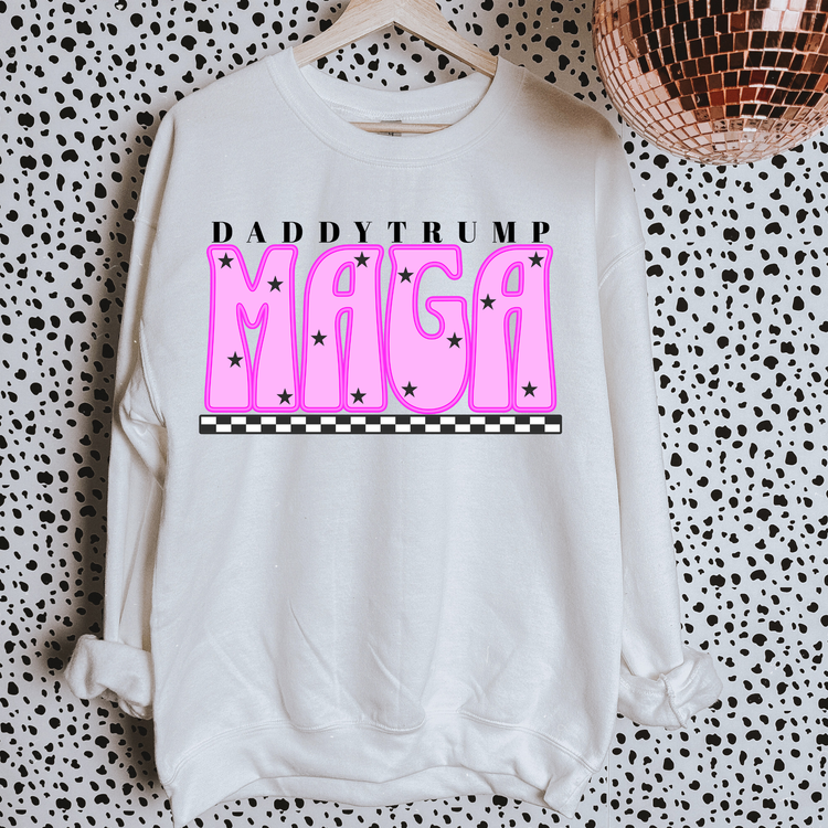 MAGA Pink Political Sweatshirt