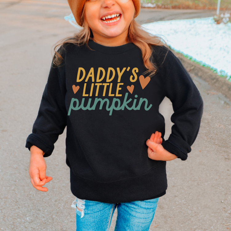 Daddys Little Pumpkin Kids Sweatshirt