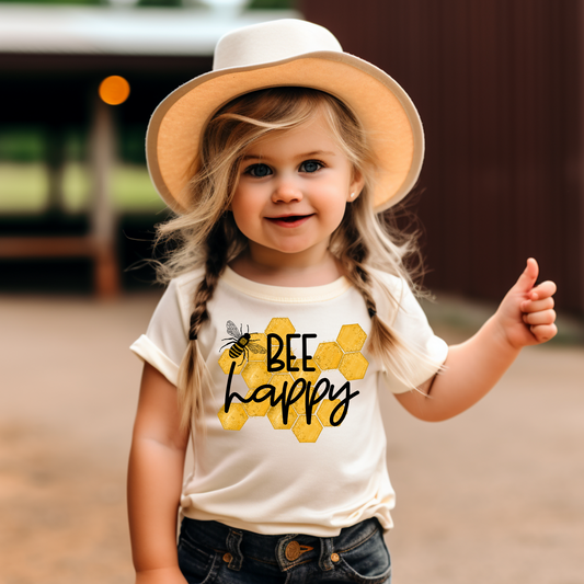 Bee Happy Summer Graphic Tee