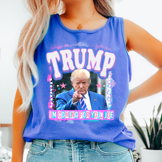 Pink Trump Comfort Colors Tank Top