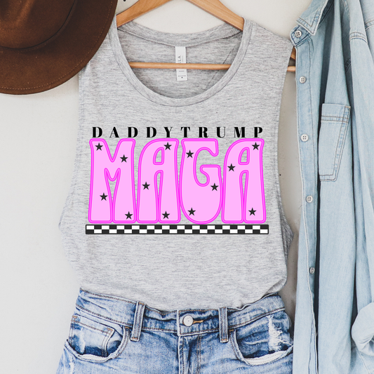 MAGA Pink Political Tank Top