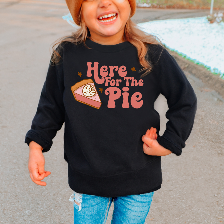 Here For The Pie Kids Sweatshirt