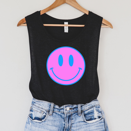 Bright Smiley Summer Tank Top