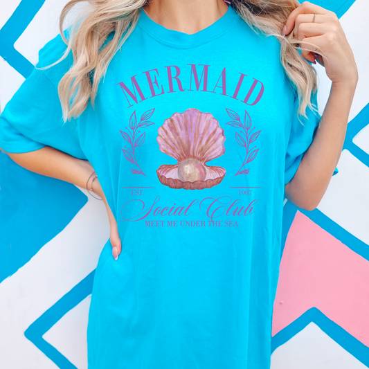 Mermaid Summer Comfort Colors Graphic Tee