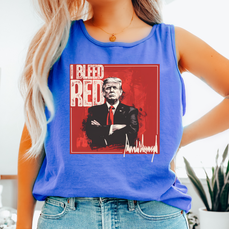 I Bled Red Comfort Colors Tank Top