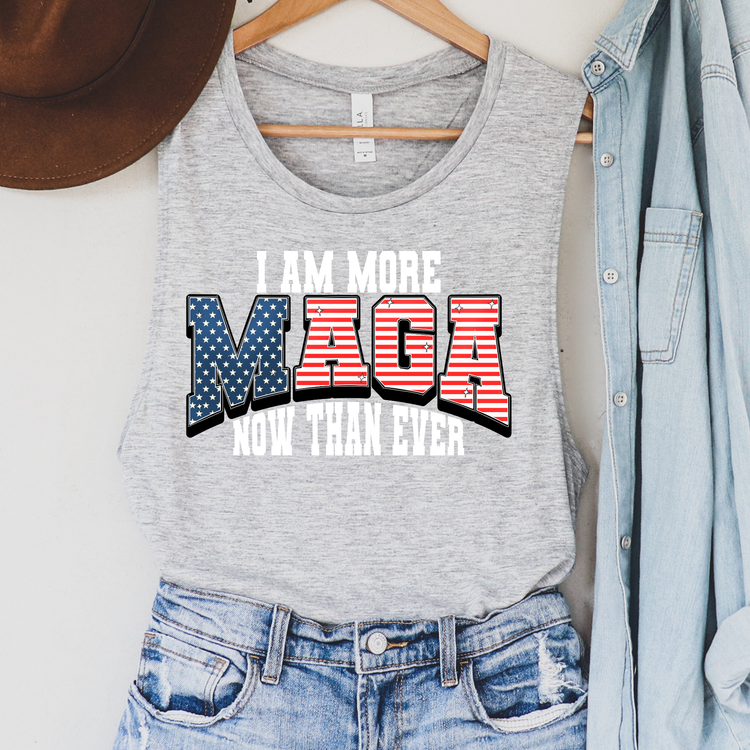 I'm More Maga Now than Ever White Political Tank Top