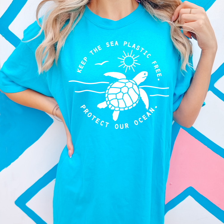 Protect Our Ocean Summer Comfort Colors Graphic Tee