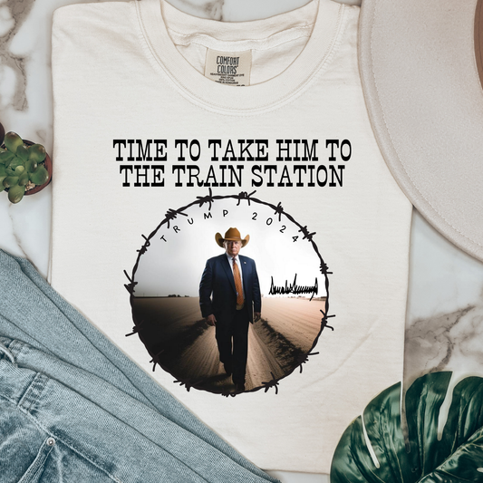 Daddys On His Way Colors Graphic Tee