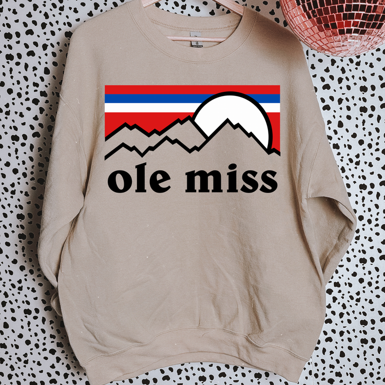 Classic Ole Miss Football Sweatshirt