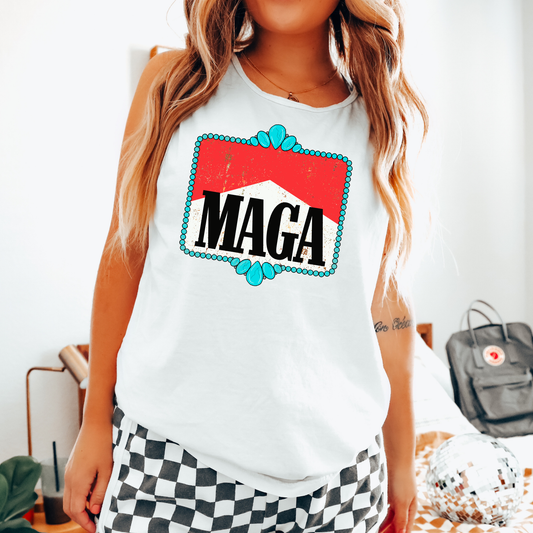 Western MAGA Comfort Colors Tank Top