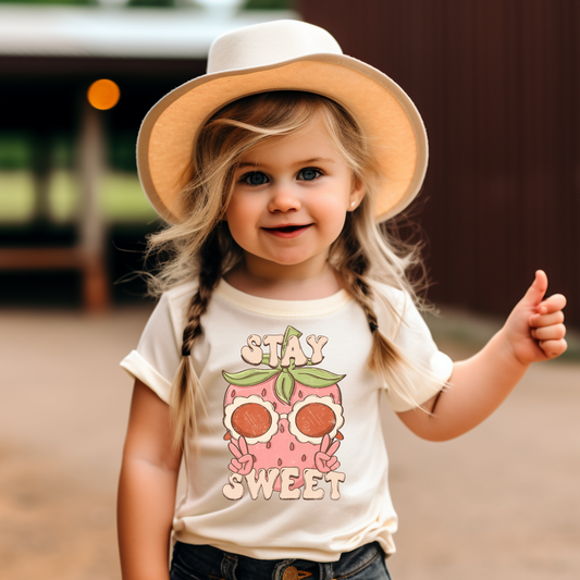 Stay Sweet Kids Summer Graphic Tee