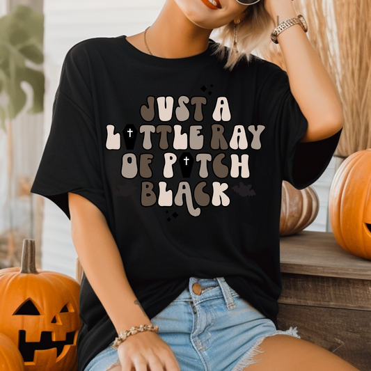 Just A Litte Ray Of Pitch Black Adult Graphic Tee