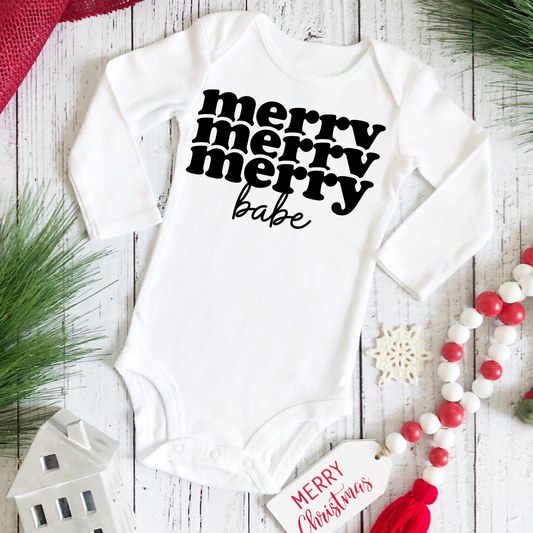 Merry Babe Christmas Onesie