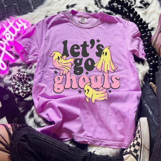 Let's Go Ghouls Comfort Colors Graphic Tee