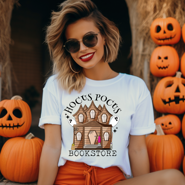 Hocus Pocus Bookstore Adult Graphic Tee