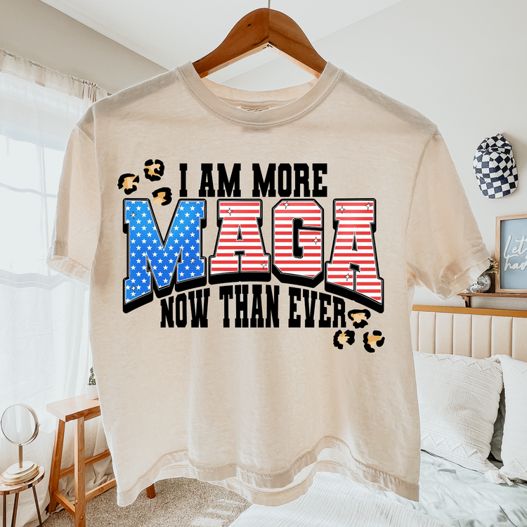 I'm More MAGA Now Than Ever Leopard Comfort Colors Graphic Tee