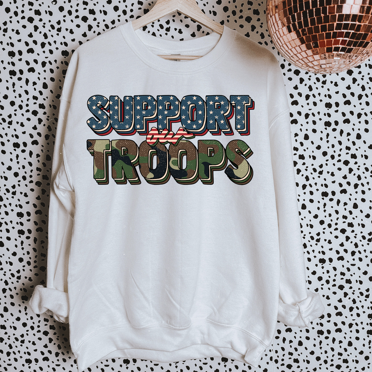 Support Our Troops Political Sweatshirt