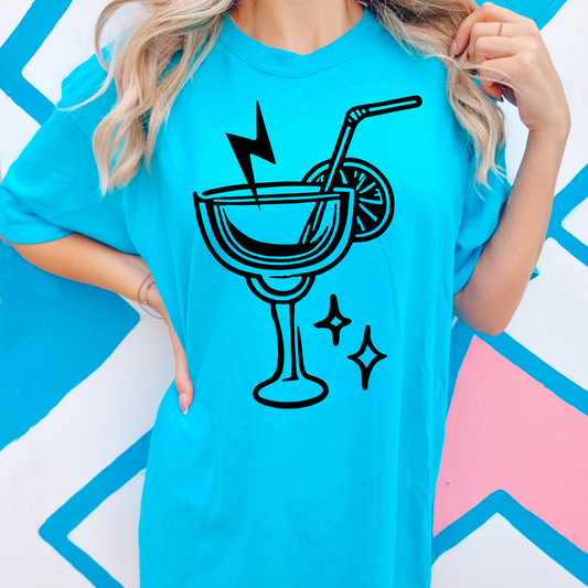 Margarita Black Summer Comfort Colors Graphic Tee