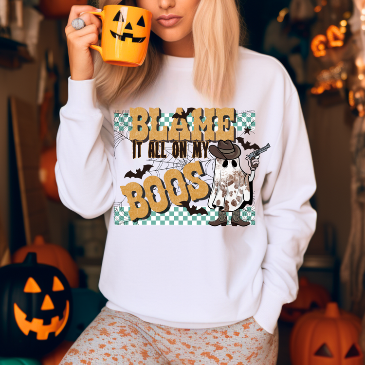 Blame It On My Boos Halloween Sweatshirt