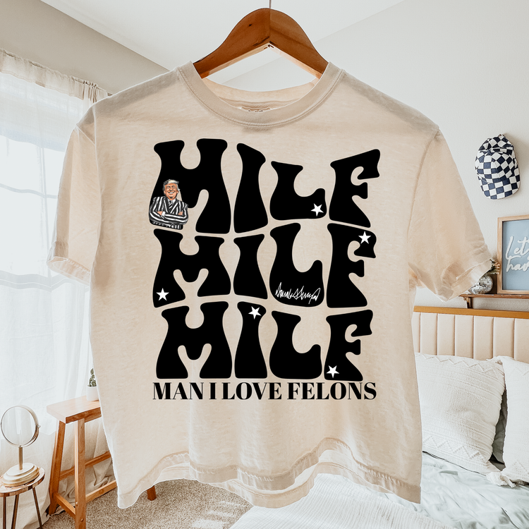 Milf Black Comfort Colors Graphic Tee