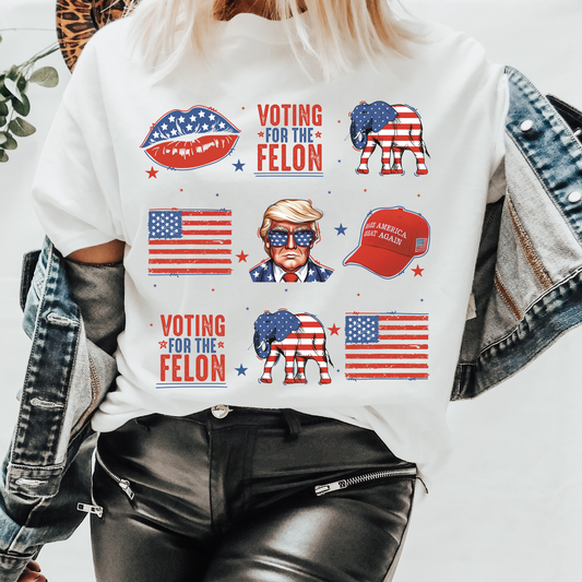 Red White Blue Trump Graphic Tee