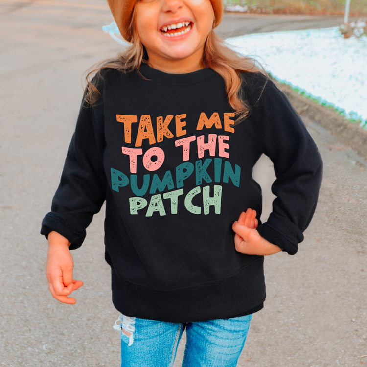 Take Me to The Pumpkin Patch Kids Sweatshirt