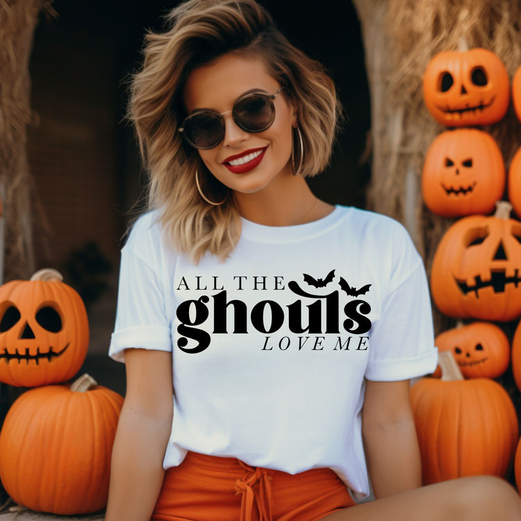 All The Ghouls Love Me Adult Graphic Tee