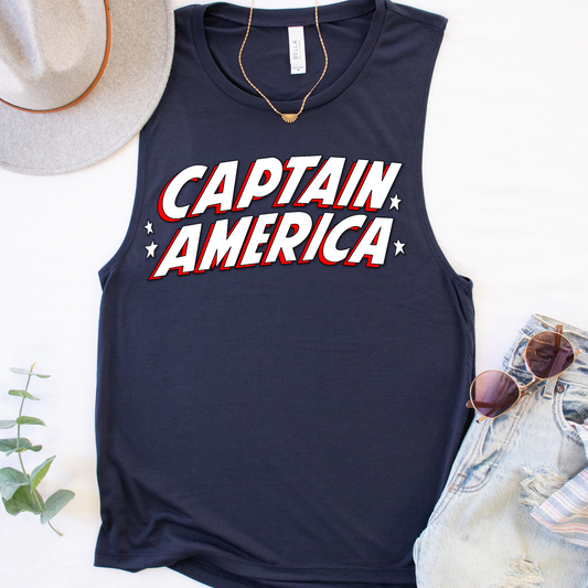 Captain America Political Tank Top