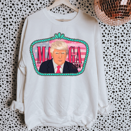 Western MAGA Political Sweatshirt