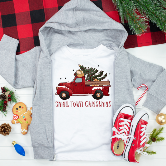 Small Town Christmas Kids Graphic Tee