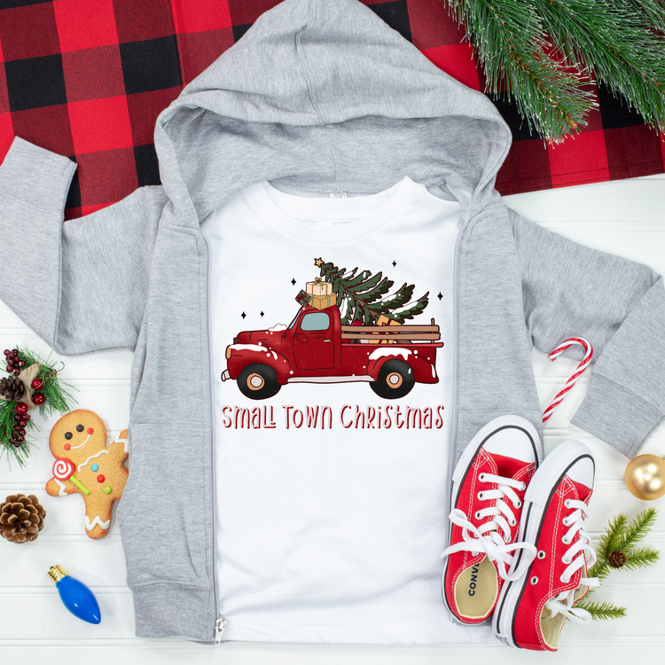 Small Town Christmas Kids Graphic Tee