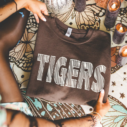 Tigers School Spirit Scribble Sweatshirt