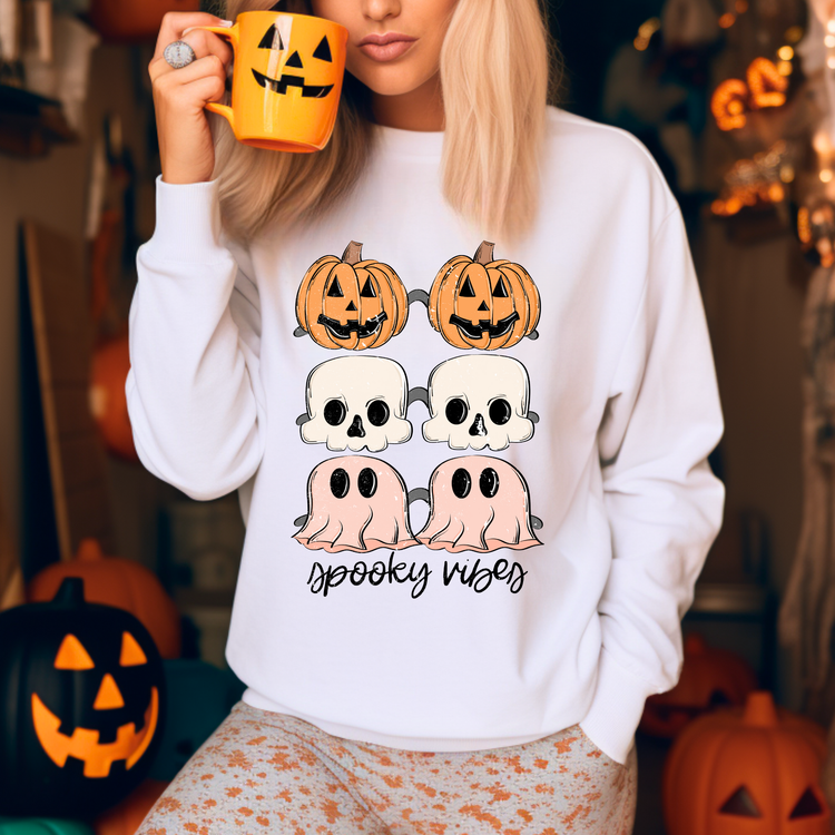 Spooky Vibes Halloween Sweatshirt