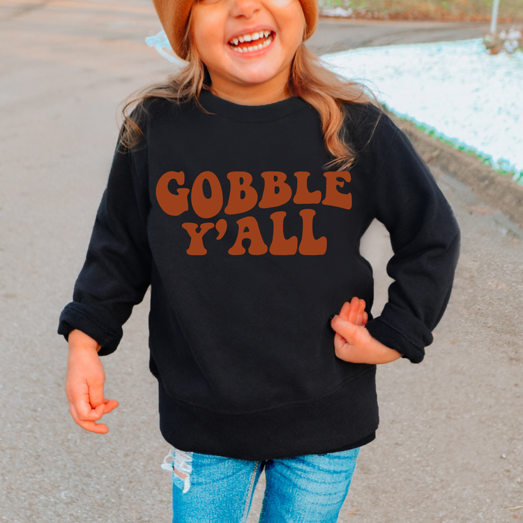 Gobble Yall Kids Sweatshirt