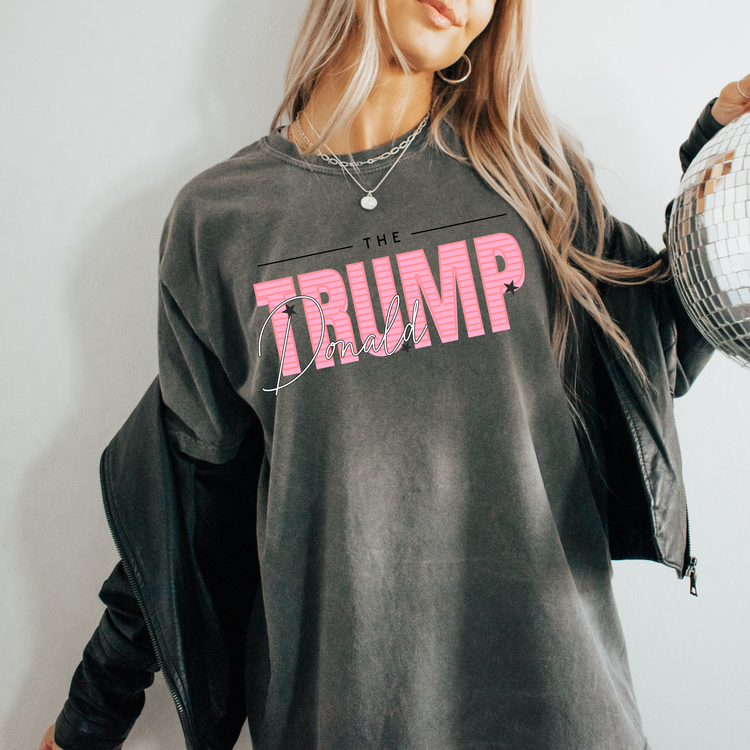 Trump Pink Comfort Colors Graphic Tee