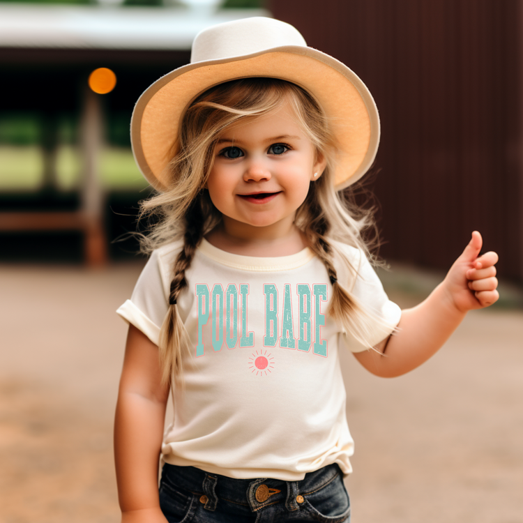 Pool Babe Kids Summer Graphic Tee