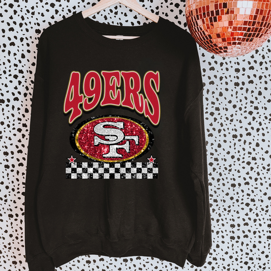 Faux Glitter49ers Sweatshirt