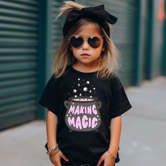 Making Magic Halloween Kids Graphic Tee