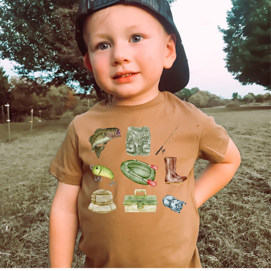 Kids Fishing Variation Graphic Tee