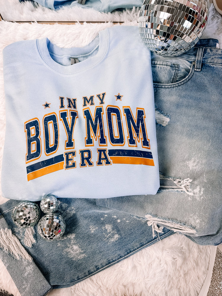 In my Boy Mom Era Sweatshirt