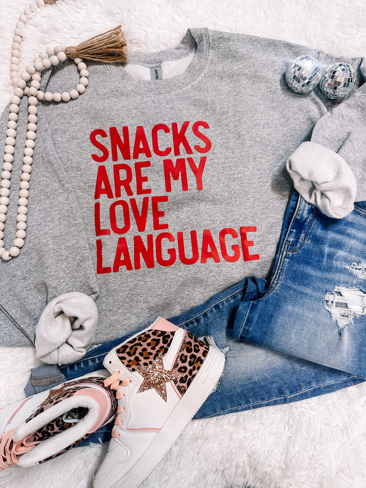 Snacks are my Love Language Sweatshirt