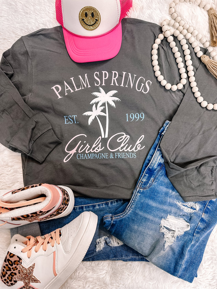 Palm Springs Summer Long Sleeve Graphic Tee