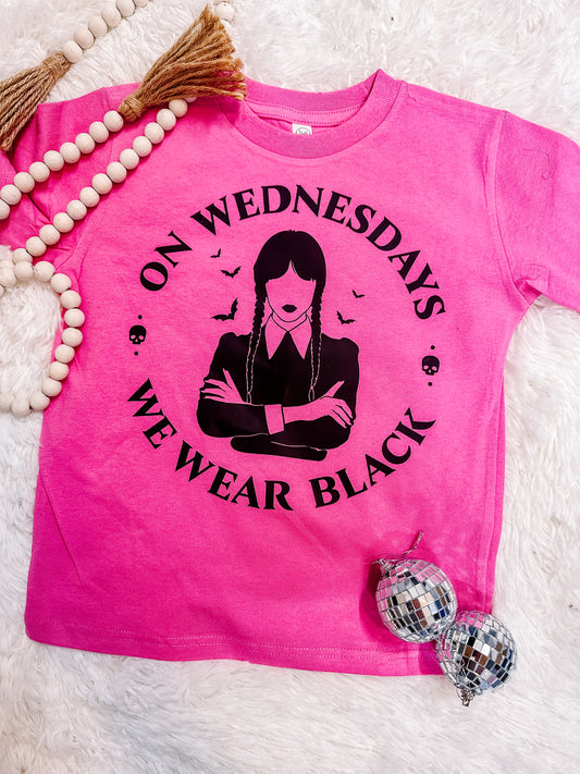 On Wednesday’s we Wear Black Kids Graphic Tee