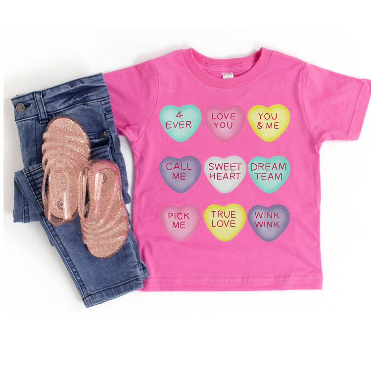 Valentine Hearts Valentine's Day Graphic Tee